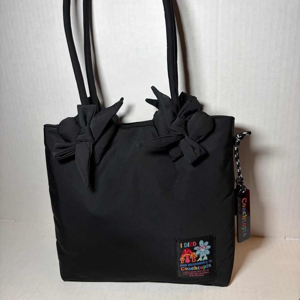 Coachtopia Loop Small Tote With Black Heart Appliqué by Coach